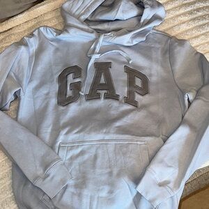 GAP Sky Blue Hoodie with Charcoal Logo